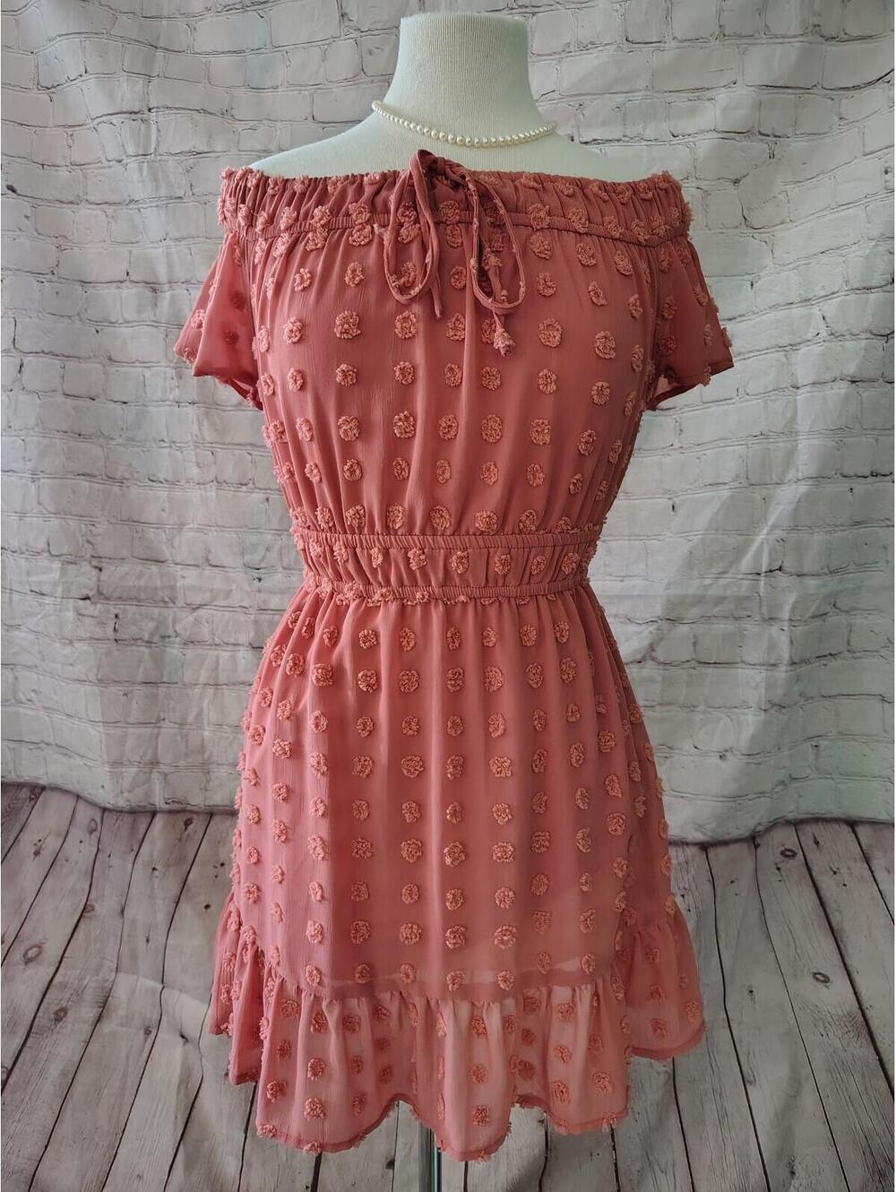Pretty Coral colored dress Salt‎ & Sugar size Small